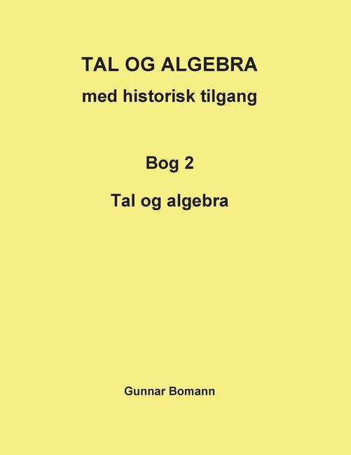 TAL OG ALGEBRA med historisk tilgang main product photo