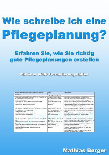Wie schreibe ich eine Pflegeplanung main product photo