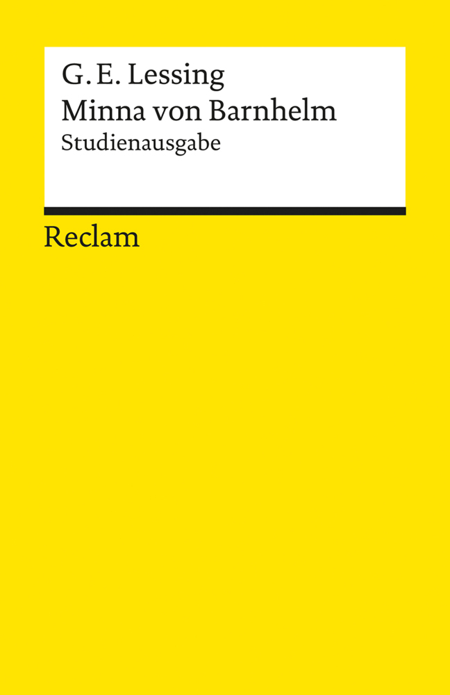 Minna von Barnhelm, oder das Soldatenglück. Studienausgabe main product photo