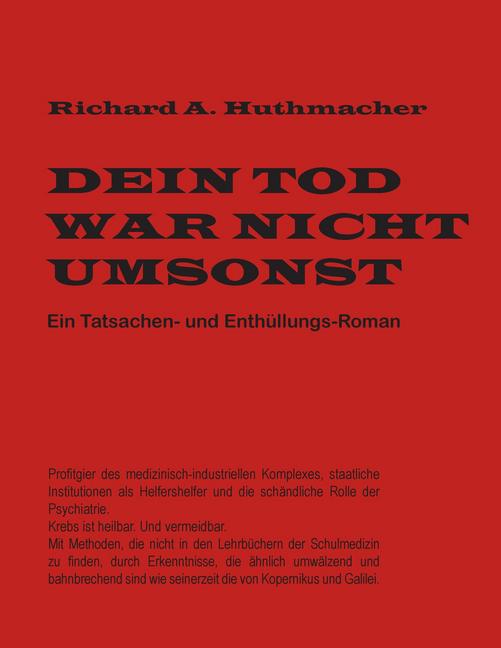 Dein Tod war nicht umsonst main product photo