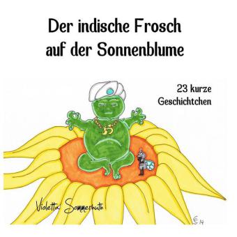 Der indische Frosch auf der Sonnenblume