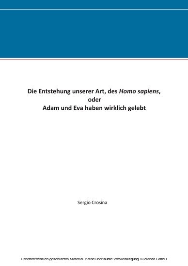 Die Entstehung unserer Art, des Homo sapiens main product photo