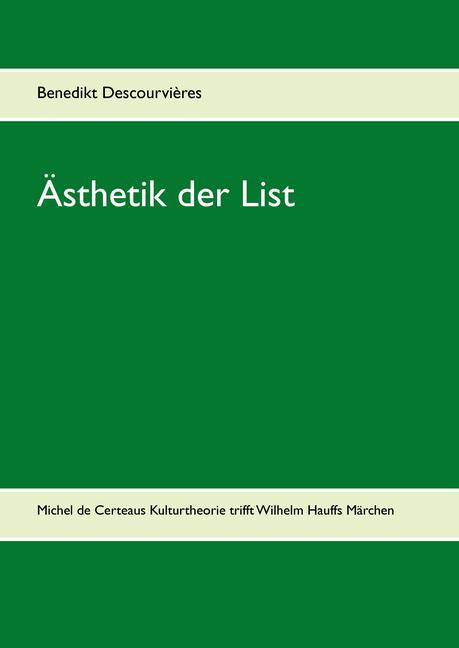Ästhetik der List main product photo