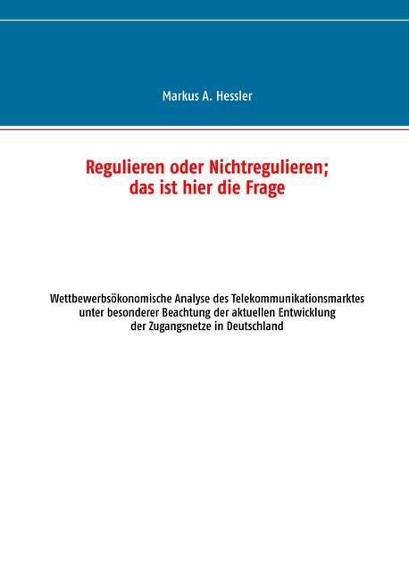 Regulieren oder Nichtregulieren; das ist hier die Frage main product photo