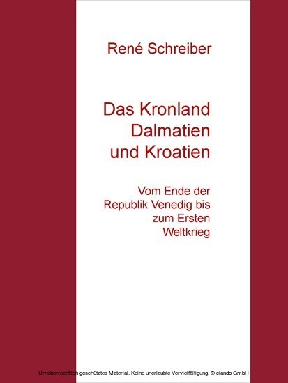 Das Kronland Dalmatien und Kroatien main product photo