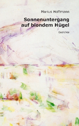 Sonnenuntergang auf blondem Hügel
