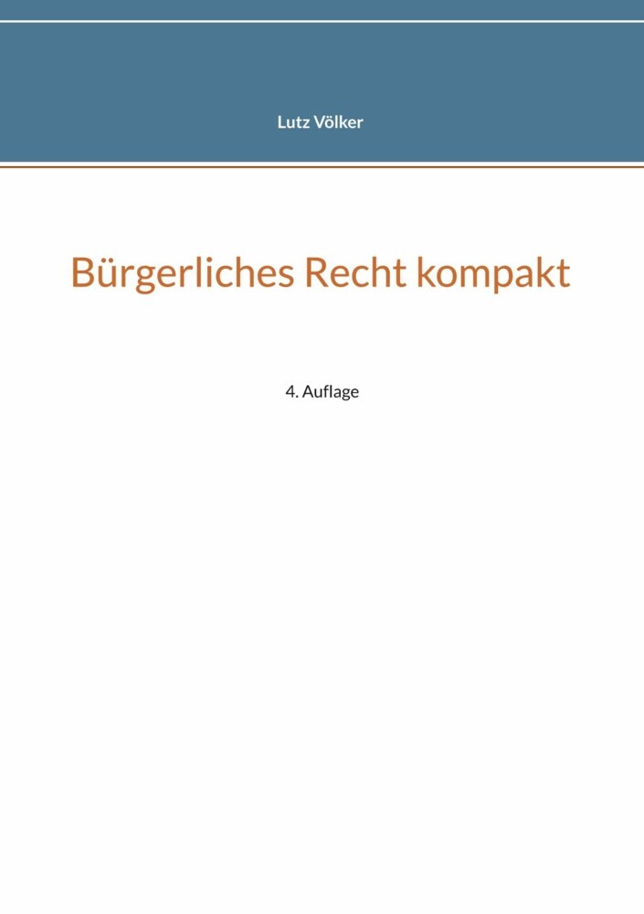 Bürgerliches Recht kompakt main product photo