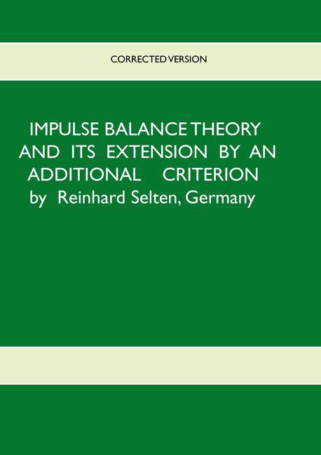 Impulse Balance Theory and its Extension by an Additional Criterion main product photo