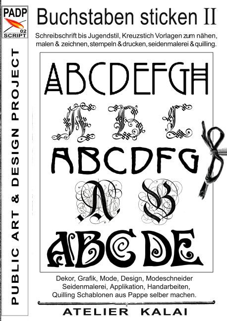PADP-Script 002: Buchstaben sticken II main product photo