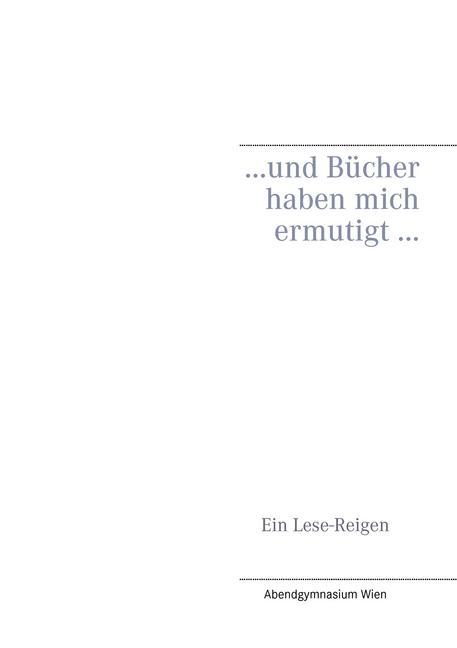 ... und Bücher haben mich ermutigt ... main product photo