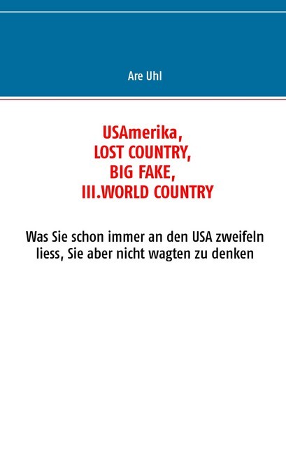 USAmerika, lost country, big fake, III. world country main product photo