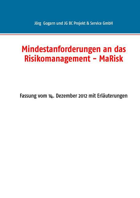 Mindestanforderungen an das Risikomanagement - MaRisk main product photo