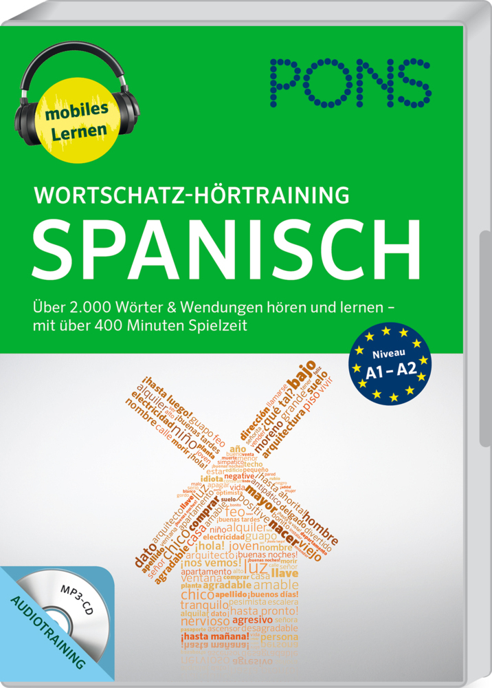 PONS Wortschatz-Hörtraining Spanisch, 1 MP3-CD main product photo