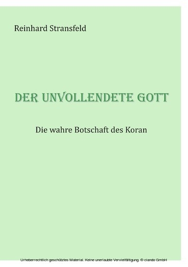 Der unvollendete Gott main product photo