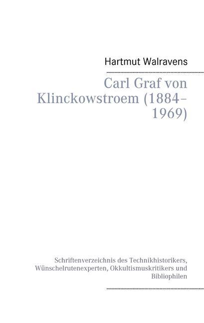 Carl Graf von Klinckowstroem (1884-1969) main product photo