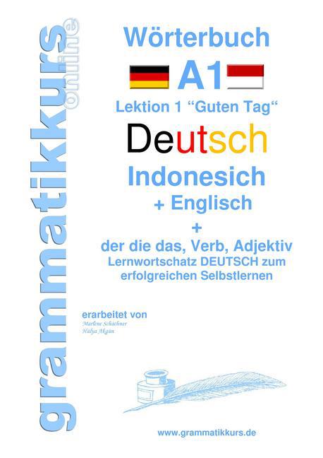 Wörterbuch Deutsch - Indonesisch - Englisch main product photo