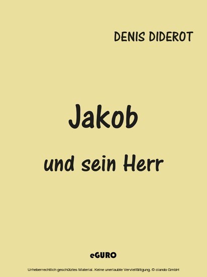 Jakob und sein Herr main product photo