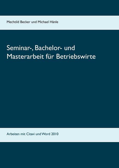 Seminar-, Bachelor- und Masterarbeit für Betriebswirte main product photo