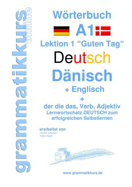 Wörterbuch Deutsch - Dänisch - Englisch Niveau A1 main product photo