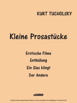 Kleine Prosastücke