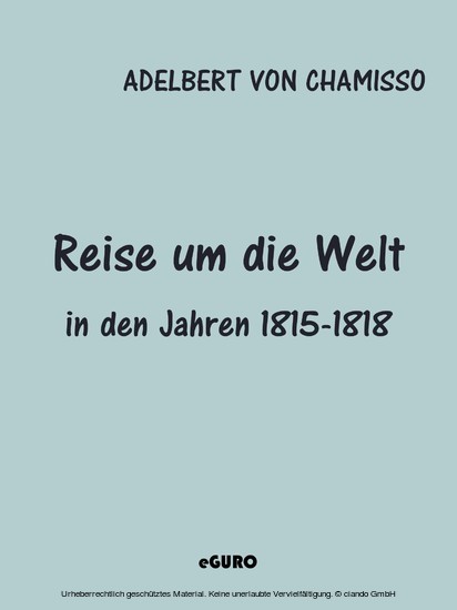 Reise um die Welt in den Jahren 1815-1818 main product photo