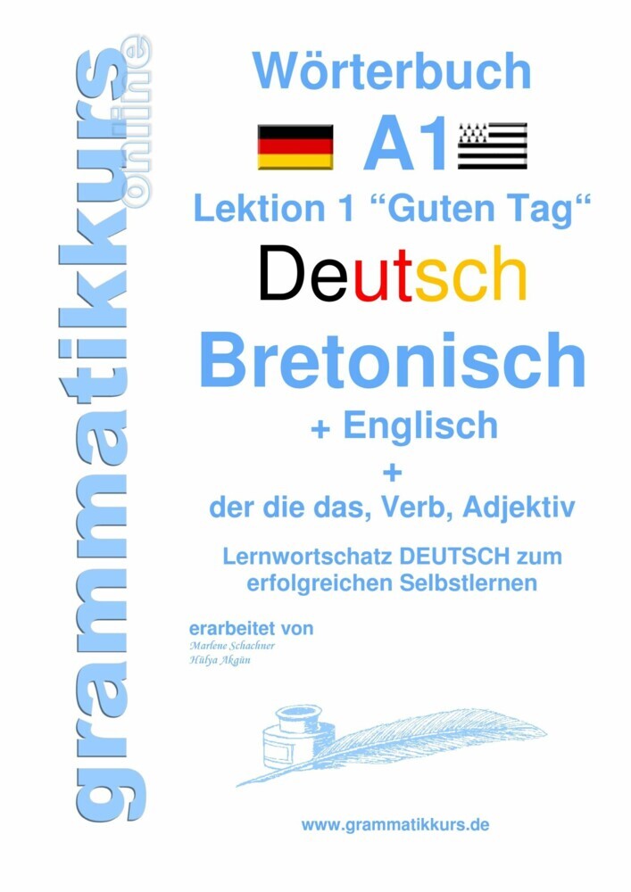 Wörterbuch Deutsch - Bretonsich - Englisch Niveau A1 main product photo