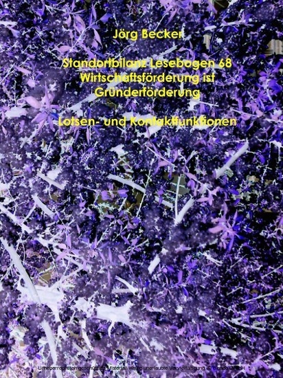 Standortbilanz Lesebogen 68 Wirtschaftsförderung ist Gründerförderung main product photo