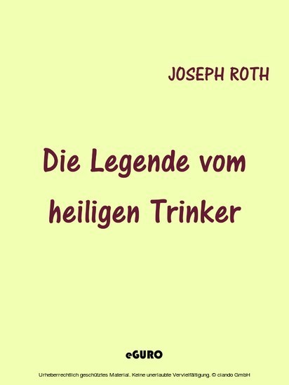 Die Legende vom heiligen Trinker main product photo