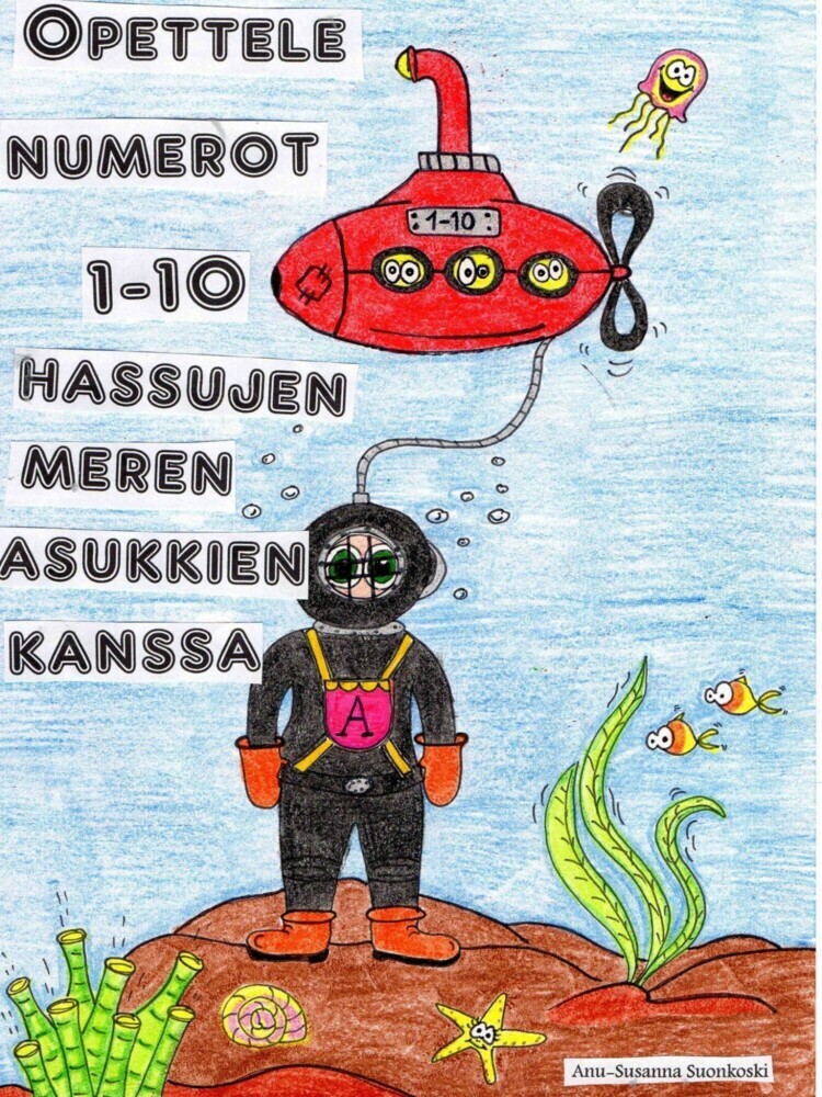 Opettele numerot 1-10 hassujen meren asukkien kanssa main product photo