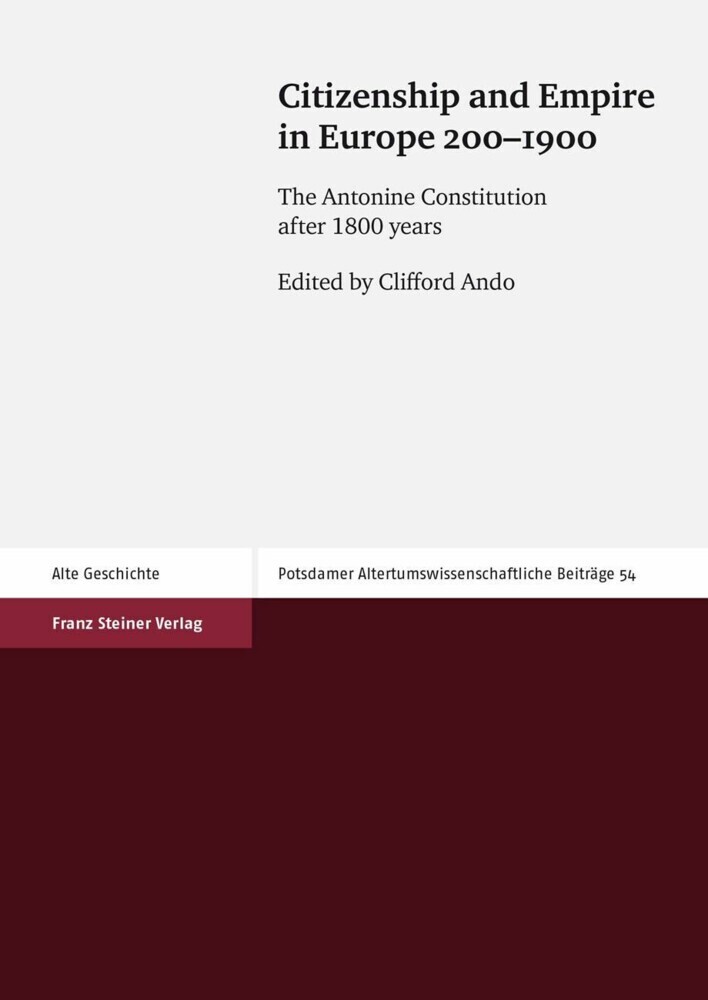 Citizenship and Empire in Europe 200-1900 main product photo