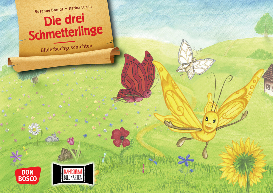 Die drei Schmetterlinge. Kamishibai Bildkartenset main product photo