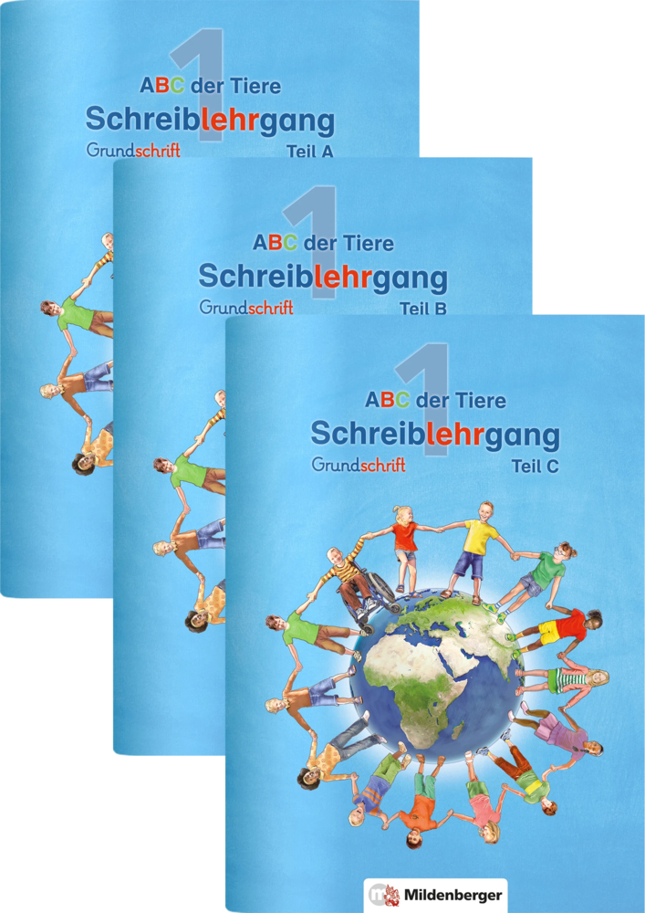 ABC der Tiere 1 - Schreiblehrgang Grundschrift, Teil A, B und C, 3 Teile main product photo