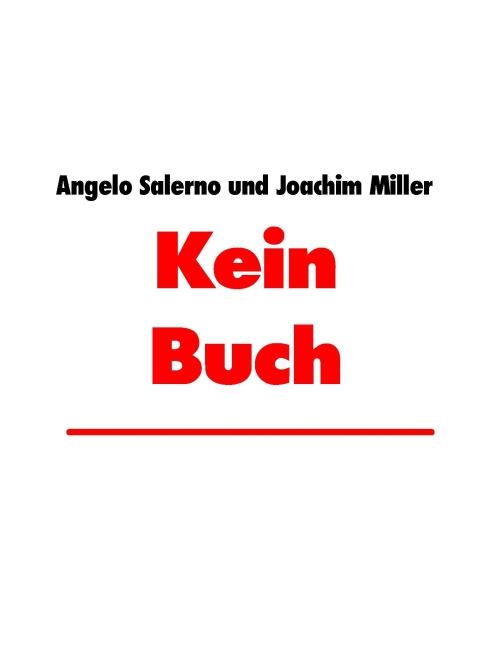 Kein Buch main product photo