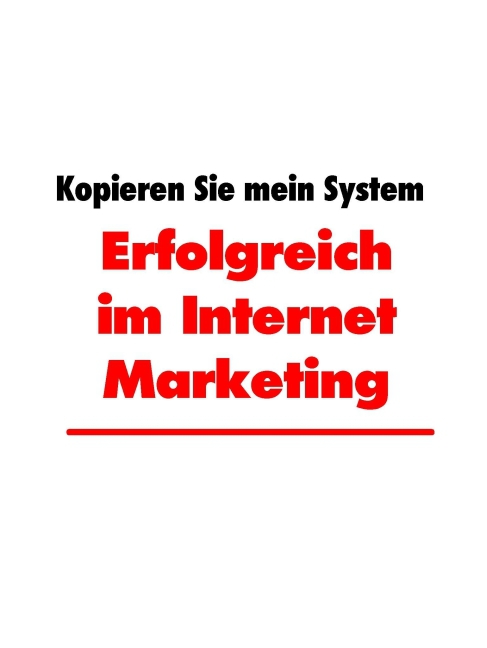 Erfolgreich im Internet Marketing main product photo