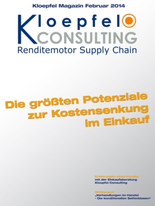 Kloepfel Magazin: Die größten Hebel, um Kosten (Rohstoffpreise, Energiekosten und Logistikkosten) im Einkauf zu senken