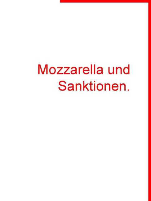 Mozzarella und Sanktionen. main product photo