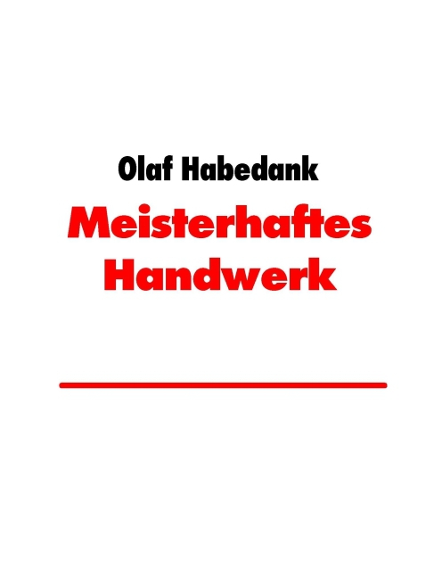 Meisterhaftes Handwerk main product photo