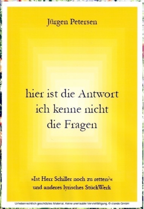 hier ist die Antwort ich kenne nicht die Fragen