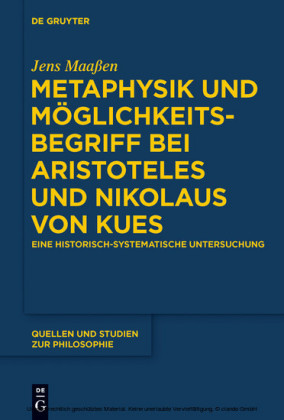 Metaphysik und Möglichkeitsbegriff bei Aristoteles und Nikolaus von Kues