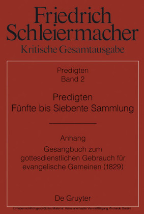 Predigten. Fünfte bis Siebente Sammlung (1826-1833)