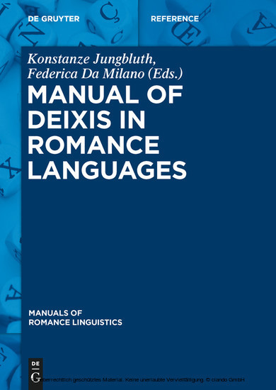 Manual of Deixis in Romance Languages main product photo