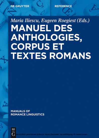 Manuel des anthologies, corpus et textes romans main product photo
