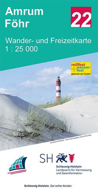 Wander- und Freizeitkarte Amrum - Föhr main product photo