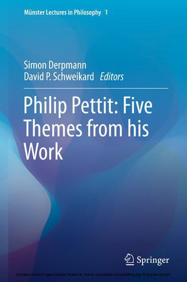 Philip Pettit: Five Themes from his Work main product photo
