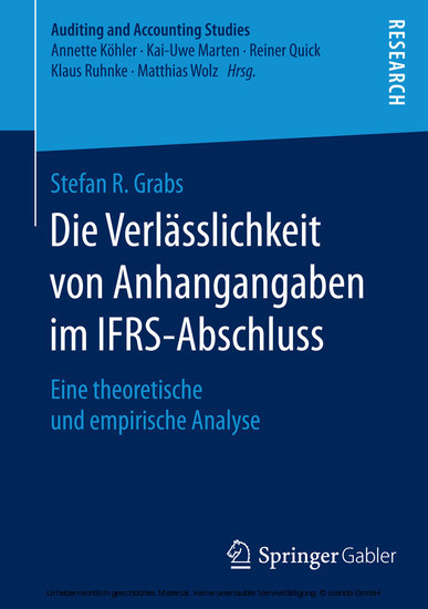 Die Verlässlichkeit von Anhangangaben im IFRS-Abschluss main product photo