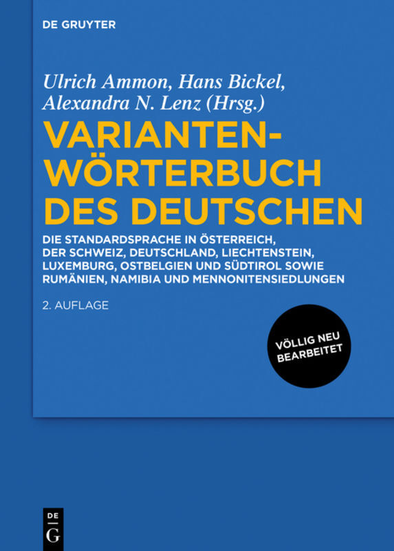 Variantenwörterbuch des Deutschen main product photo