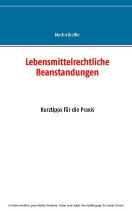 Lebensmittelrechtliche Beanstandungen
