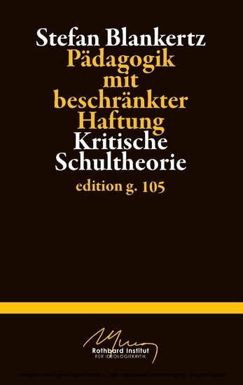 Pädagogik mit beschränkter Haftung main product photo