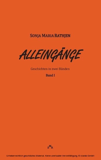 Alleingänge, Band I main product photo