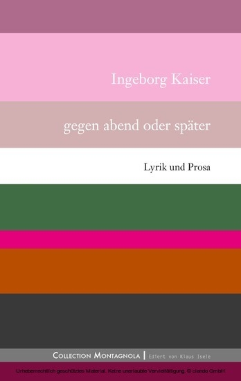 Gegen abend oder später main product photo